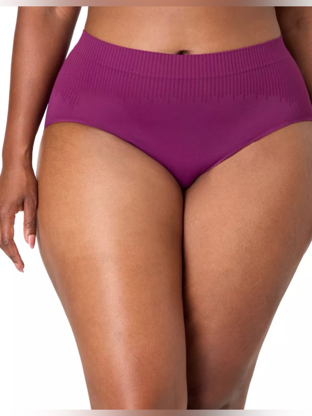 BALI Comfort Revolution Modern Seamless Cerise Hi Cut Panty Womens S